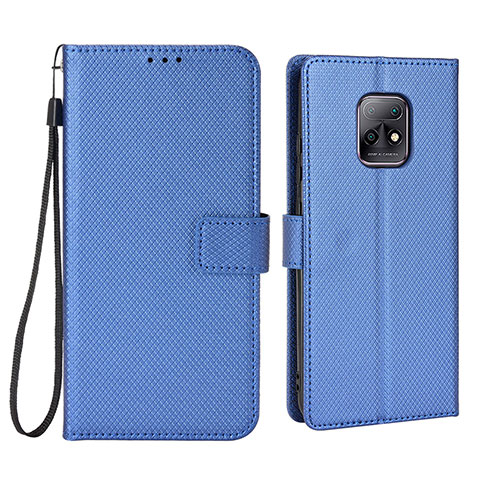 Custodia Portafoglio In Pelle Cover con Supporto BY6 per Xiaomi Redmi 10X 5G Blu