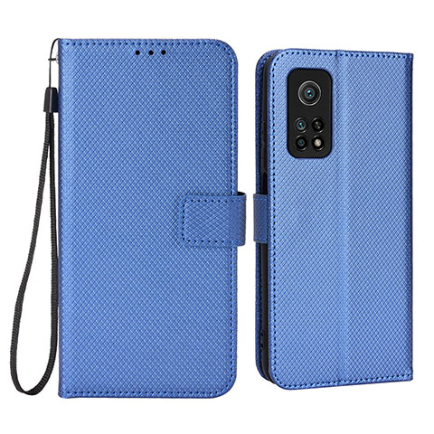 Custodia Portafoglio In Pelle Cover con Supporto BY6 per Xiaomi Redmi K30S 5G Blu