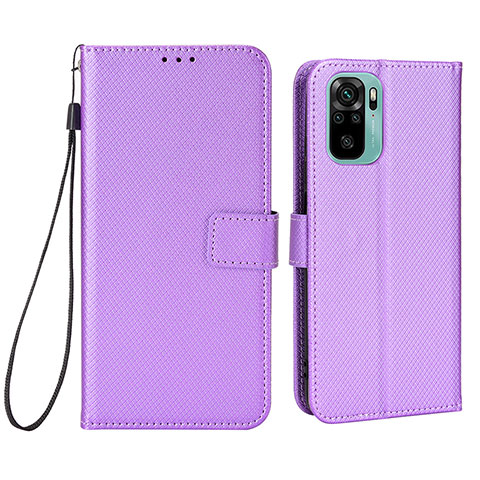 Custodia Portafoglio In Pelle Cover con Supporto BY6 per Xiaomi Redmi Note 11 SE India 4G Viola