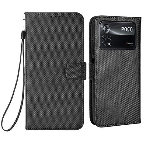 Custodia Portafoglio In Pelle Cover con Supporto BY6 per Xiaomi Redmi Note 11E Pro 5G Nero