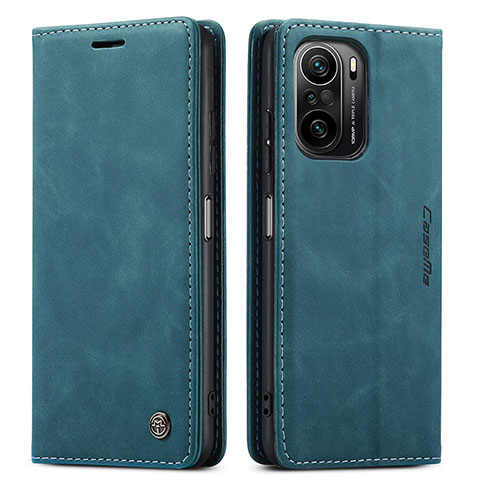 Custodia Portafoglio In Pelle Cover con Supporto C01S per Xiaomi Mi 11X Pro 5G Blu