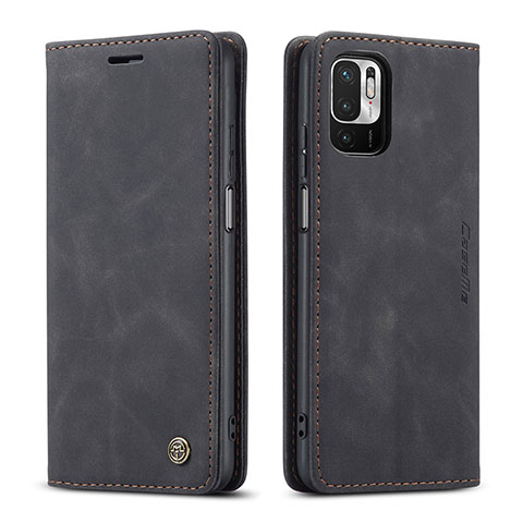 Custodia Portafoglio In Pelle Cover con Supporto C01S per Xiaomi POCO M3 Pro 5G Nero