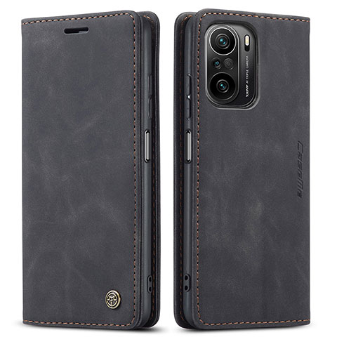 Custodia Portafoglio In Pelle Cover con Supporto C01S per Xiaomi Redmi K40 Pro+ Plus 5G Nero