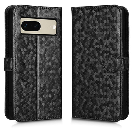 Custodia Portafoglio In Pelle Cover con Supporto C01X per Google Pixel 7 5G Nero