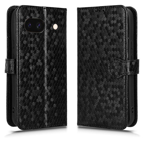 Custodia Portafoglio In Pelle Cover con Supporto C01X per Google Pixel 8a 5G Nero