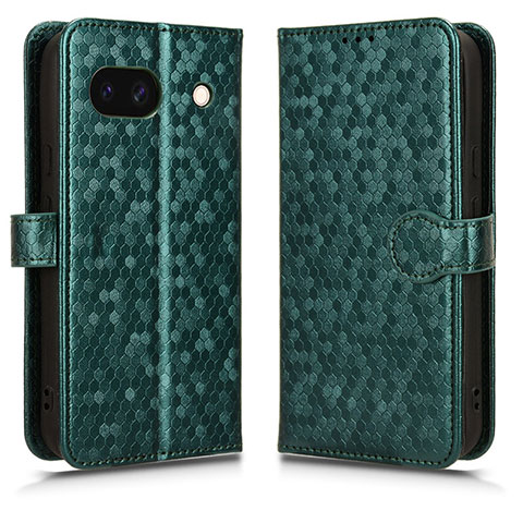 Custodia Portafoglio In Pelle Cover con Supporto C01X per Google Pixel 8a 5G Verde