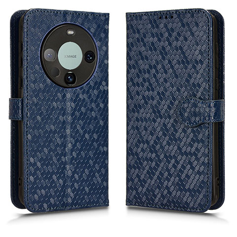 Custodia Portafoglio In Pelle Cover con Supporto C01X per Huawei Mate 60 Pro+ Plus Blu