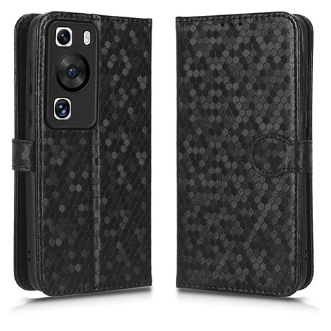 Custodia Portafoglio In Pelle Cover con Supporto C01X per Huawei P60 Nero