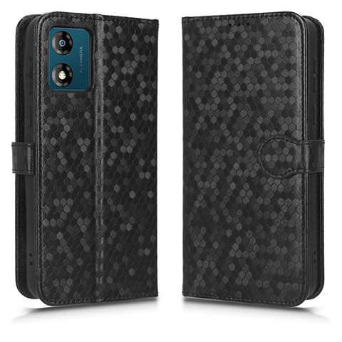 Custodia Portafoglio In Pelle Cover con Supporto C01X per Motorola Moto E13 Nero