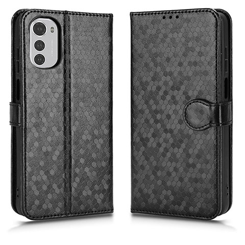 Custodia Portafoglio In Pelle Cover con Supporto C01X per Motorola Moto E32s Nero