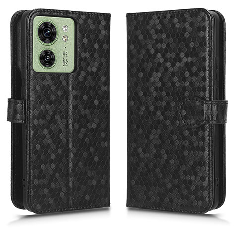 Custodia Portafoglio In Pelle Cover con Supporto C01X per Motorola Moto Edge (2023) 5G Nero