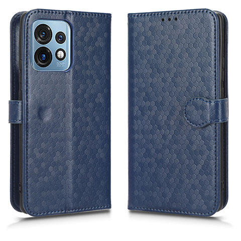 Custodia Portafoglio In Pelle Cover con Supporto C01X per Motorola Moto Edge 40 Pro 5G Blu