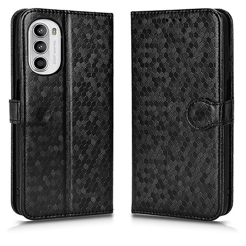 Custodia Portafoglio In Pelle Cover con Supporto C01X per Motorola Moto G82 5G Nero