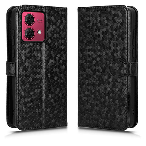 Custodia Portafoglio In Pelle Cover con Supporto C01X per Motorola Moto G84 5G Nero