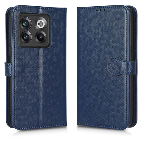 Custodia Portafoglio In Pelle Cover con Supporto C01X per OnePlus 10T 5G Blu