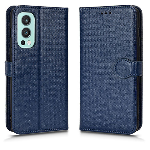 Custodia Portafoglio In Pelle Cover con Supporto C01X per OnePlus Nord 2 5G Blu