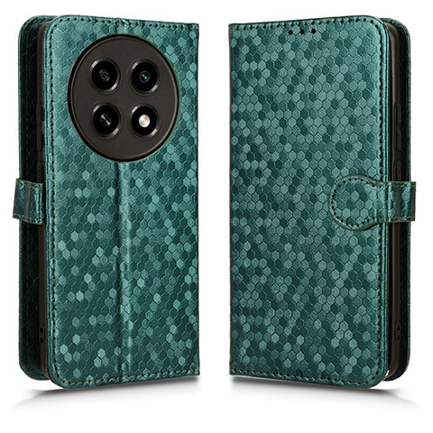 Custodia Portafoglio In Pelle Cover con Supporto C01X per Oppo A2 Pro 5G Verde