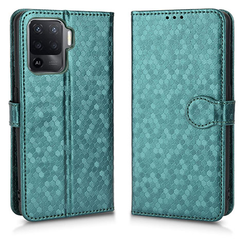 Custodia Portafoglio In Pelle Cover con Supporto C01X per Oppo A94 5G Verde