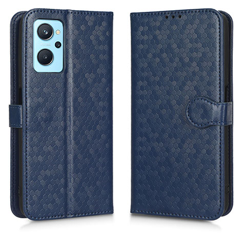 Custodia Portafoglio In Pelle Cover con Supporto C01X per Oppo A96 4G Blu