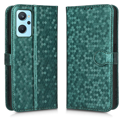 Custodia Portafoglio In Pelle Cover con Supporto C01X per Oppo A96 4G Verde