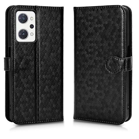 Custodia Portafoglio In Pelle Cover con Supporto C01X per Oppo Reno7 A Nero