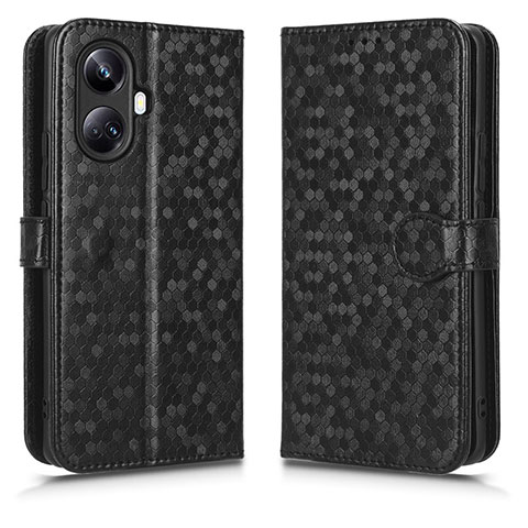 Custodia Portafoglio In Pelle Cover con Supporto C01X per Realme 10 Pro+ Plus 5G Nero