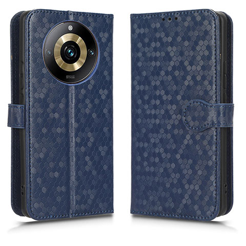 Custodia Portafoglio In Pelle Cover con Supporto C01X per Realme 11 Pro 5G Blu