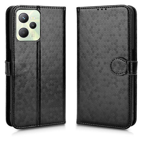 Custodia Portafoglio In Pelle Cover con Supporto C01X per Realme C35 Nero