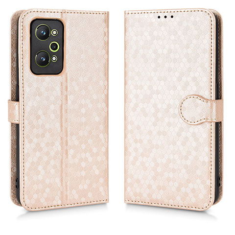 Custodia Portafoglio In Pelle Cover con Supporto C01X per Realme GT Neo 3T 5G Oro