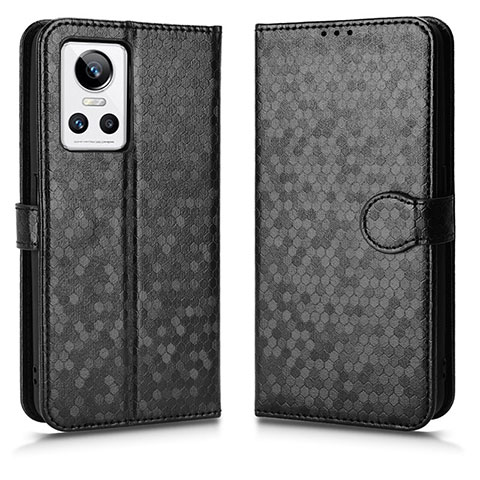 Custodia Portafoglio In Pelle Cover con Supporto C01X per Realme GT Neo3 5G Nero