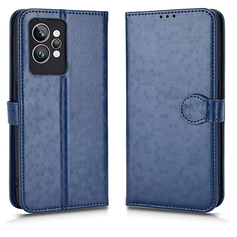 Custodia Portafoglio In Pelle Cover con Supporto C01X per Realme GT2 Pro 5G Blu