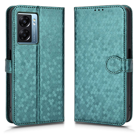 Custodia Portafoglio In Pelle Cover con Supporto C01X per Realme Narzo 50 5G Verde