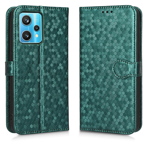 Custodia Portafoglio In Pelle Cover con Supporto C01X per Realme Narzo 50 Pro 5G Verde