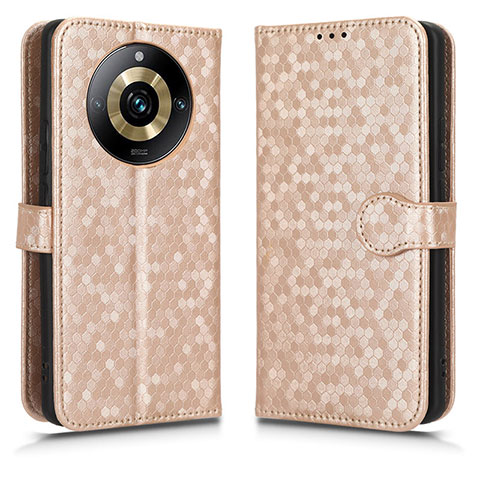 Custodia Portafoglio In Pelle Cover con Supporto C01X per Realme Narzo 60 Pro 5G Oro