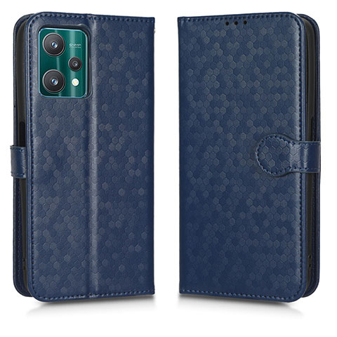 Custodia Portafoglio In Pelle Cover con Supporto C01X per Realme Q5 5G Blu