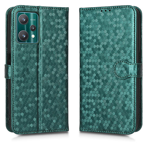 Custodia Portafoglio In Pelle Cover con Supporto C01X per Realme Q5 5G Verde