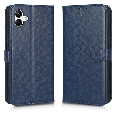 Custodia Portafoglio In Pelle Cover con Supporto C01X per Samsung Galaxy A04 4G Blu