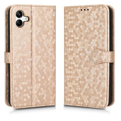 Custodia Portafoglio In Pelle Cover con Supporto C01X per Samsung Galaxy A04E Oro