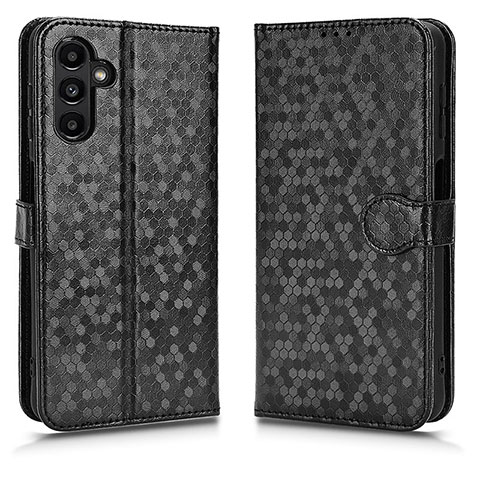 Custodia Portafoglio In Pelle Cover con Supporto C01X per Samsung Galaxy A04s Nero