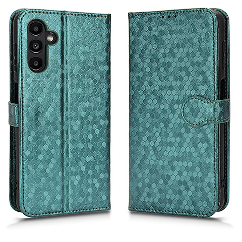 Custodia Portafoglio In Pelle Cover con Supporto C01X per Samsung Galaxy A04s Verde