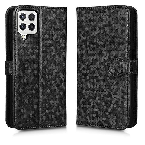 Custodia Portafoglio In Pelle Cover con Supporto C01X per Samsung Galaxy A12 5G Nero