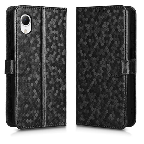 Custodia Portafoglio In Pelle Cover con Supporto C01X per Samsung Galaxy A23e 5G Nero