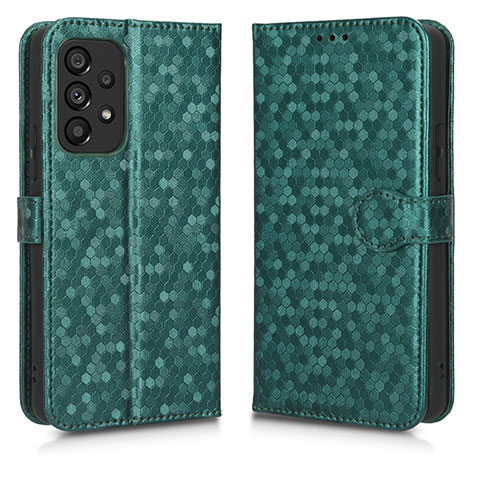 Custodia Portafoglio In Pelle Cover con Supporto C01X per Samsung Galaxy A53 5G Verde