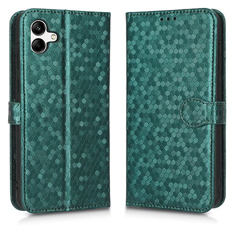 Custodia Portafoglio In Pelle Cover con Supporto C01X per Samsung Galaxy M04 Verde