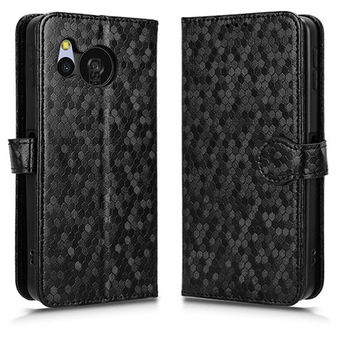 Custodia Portafoglio In Pelle Cover con Supporto C01X per Sharp Aquos Sense8 Nero