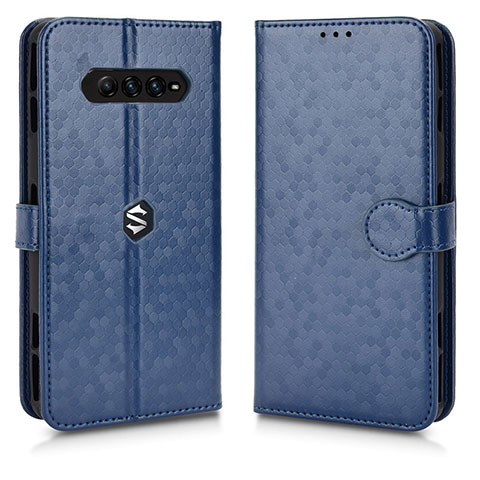 Custodia Portafoglio In Pelle Cover con Supporto C01X per Xiaomi Black Shark 4 Pro 5G Blu