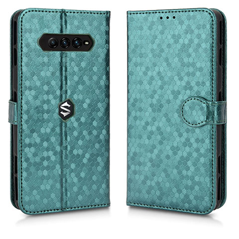 Custodia Portafoglio In Pelle Cover con Supporto C01X per Xiaomi Black Shark 4 Pro 5G Verde