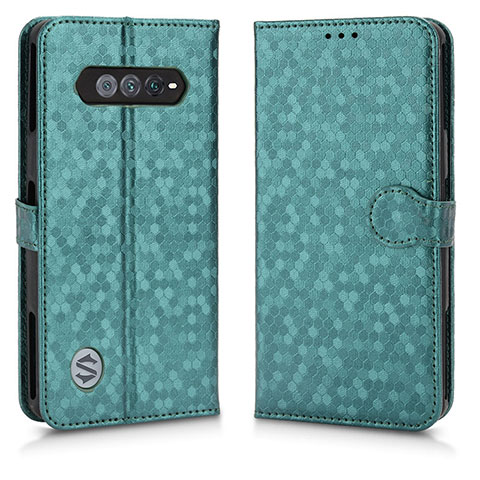 Custodia Portafoglio In Pelle Cover con Supporto C01X per Xiaomi Black Shark 4S 5G Verde