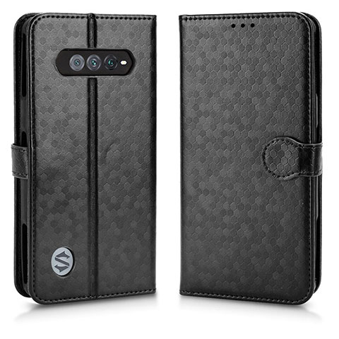 Custodia Portafoglio In Pelle Cover con Supporto C01X per Xiaomi Black Shark 4S Pro 5G Nero