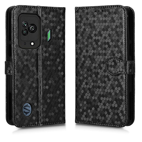 Custodia Portafoglio In Pelle Cover con Supporto C01X per Xiaomi Black Shark 5 5G Nero